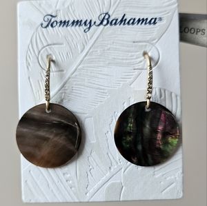 Tommy Bahama Grey Mop Drop Earrings